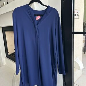 Elegant Navy Blue Women's Dress